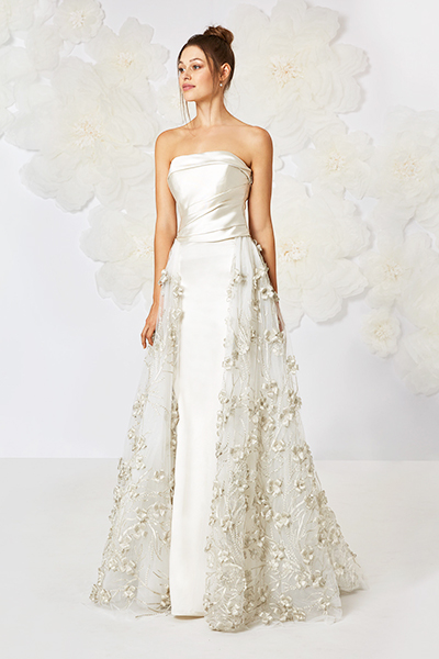 Floral Tulle Wedding Dress