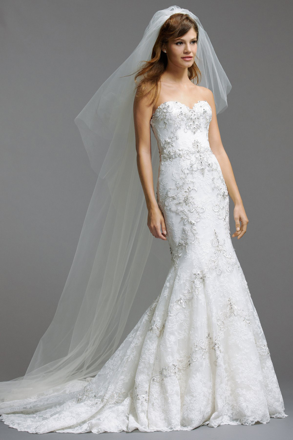 Beaded Backless Wedding Dress