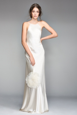 Halter Wedding Dresses Gowns Perfect Fit At Price Satin Halter Bridal Dress